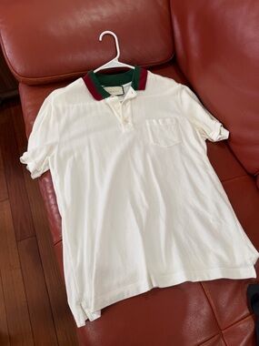 Gucci White Polo Shirt
